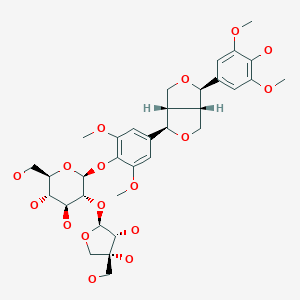 (-)-丁香樹脂酚-4-O-Β-D-呋喃芹糖基-(1→2)-Β-D-吡喃葡萄糖苷