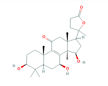 3β,7β,15β-三羥基-11-羰基-羊毛甾烷-8-烯-24→20內酯